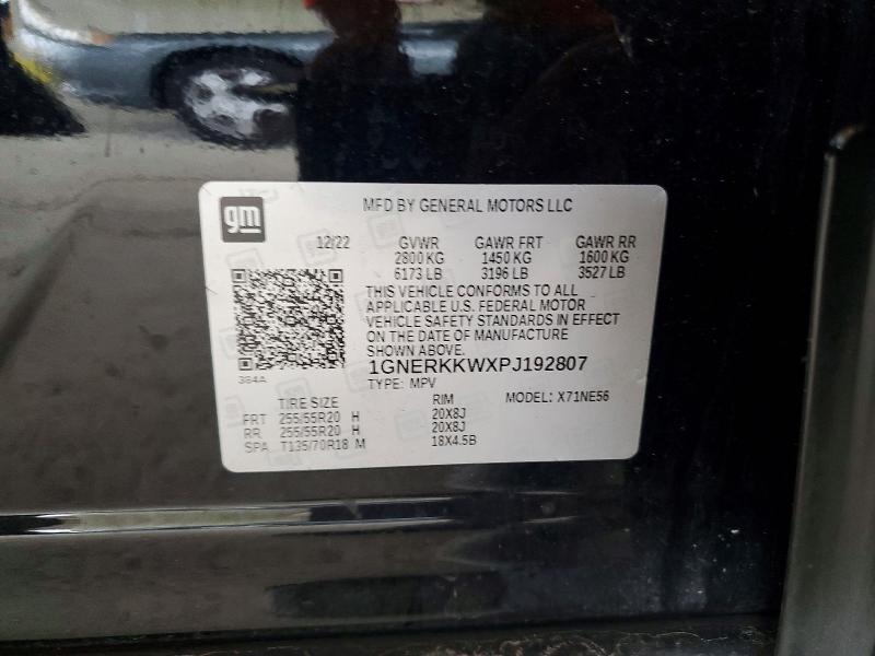 Aukcja sprzedaży 2023 Chevrolet Traverse, vin: 1GNERKKWXPJ192807, numer aukcji: 48215486