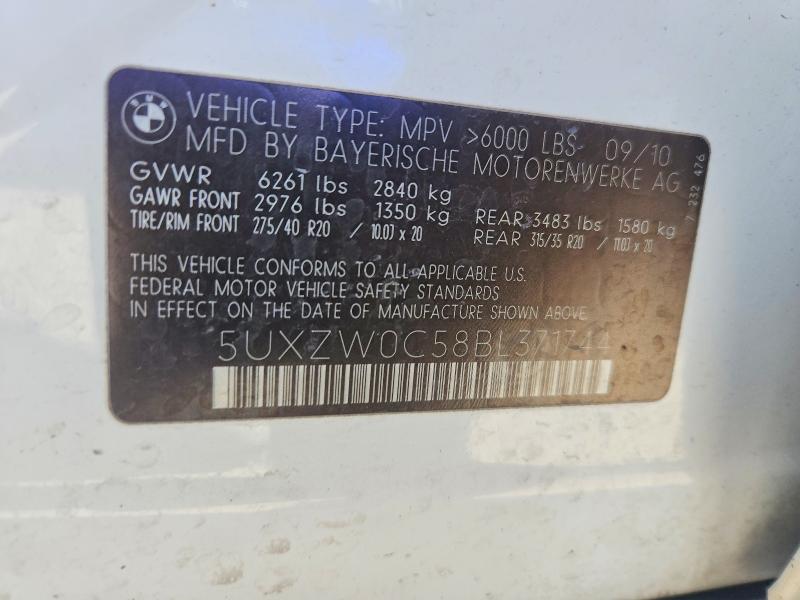 Aukcja sprzedaży 2011 Bmw X5, vin: 5UXZW0C58BL371744, numer aukcji: 48936866