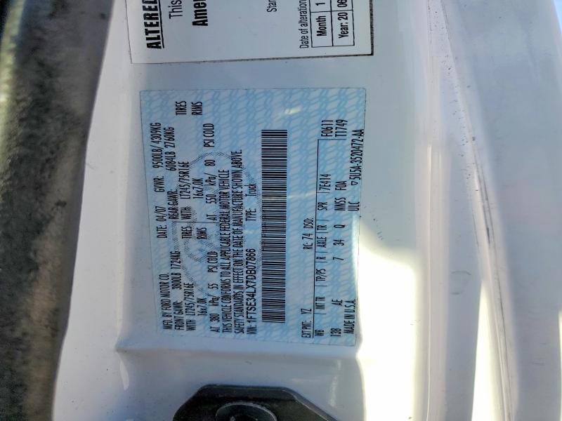 Продаж на аукціоні авто 2007 Ford Econoline, vin: 1FTSE34LX7DB07866, номер лоту: 48321786