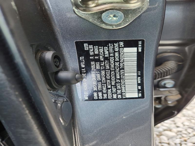 Aukcja sprzedaży 2020 Honda Civic, vin: SHHFK7H37LU217979, numer aukcji: 50847366