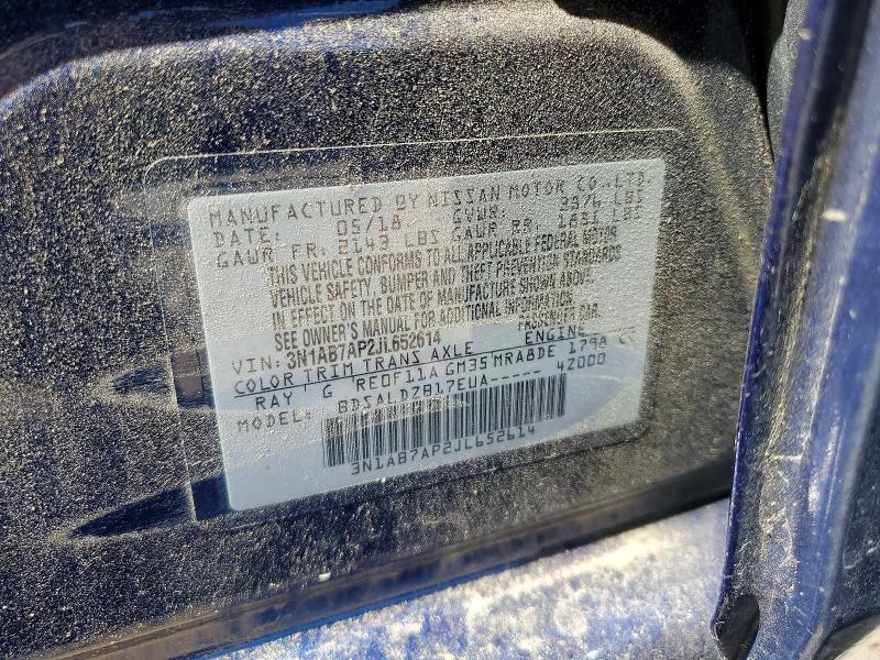 Aukcja sprzedaży 2018 Nissan Sentra, vin: 3N1AB7AP2JL652614, numer aukcji: 48467396
