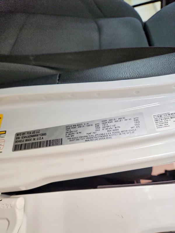 52034006 :رقم المزاد ، 1C4HJXDN8MW713665 vin ، 2021 Jeep Wrangler Unlimited مزاد بيع