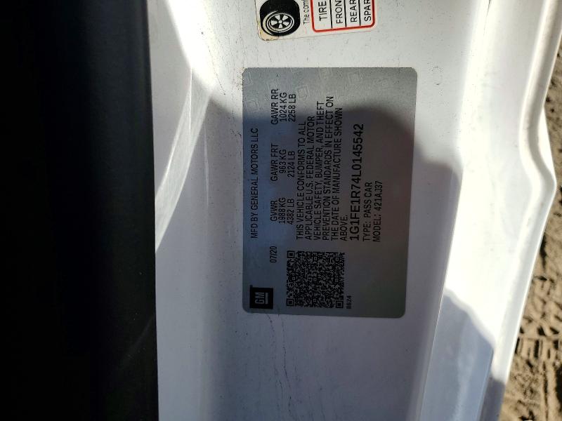 Продаж на аукціоні авто 2020 Chevrolet Camaro, vin: 1G1FE1R74L0145542, номер лоту: 49176416