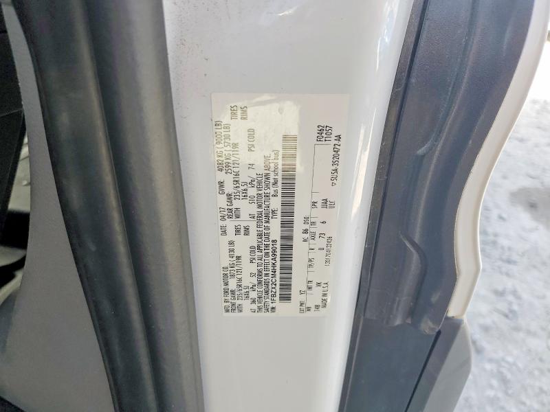 2017 Ford Transit მანქანა იყიდება აუქციონზე, vin: 1FBZX2CM4HKA99018, აუქციონის ნომერი: 51956726