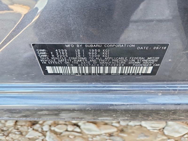 Продаж на аукціоні авто 2019 Subaru Impreza, vin: 4S3GTAC61K3709968, номер лоту: 51111356