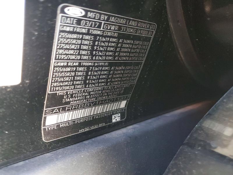 Aukcja sprzedaży 2017 Land Rover Discovery, vin: SALRRBBV1HA011217, numer aukcji: 50243216