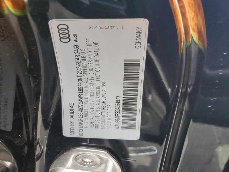 2013 Audi S5 მანქანა იყიდება აუქციონზე, vin: WAUGGAFR8DA064970, აუქციონის ნომერი: 50662696