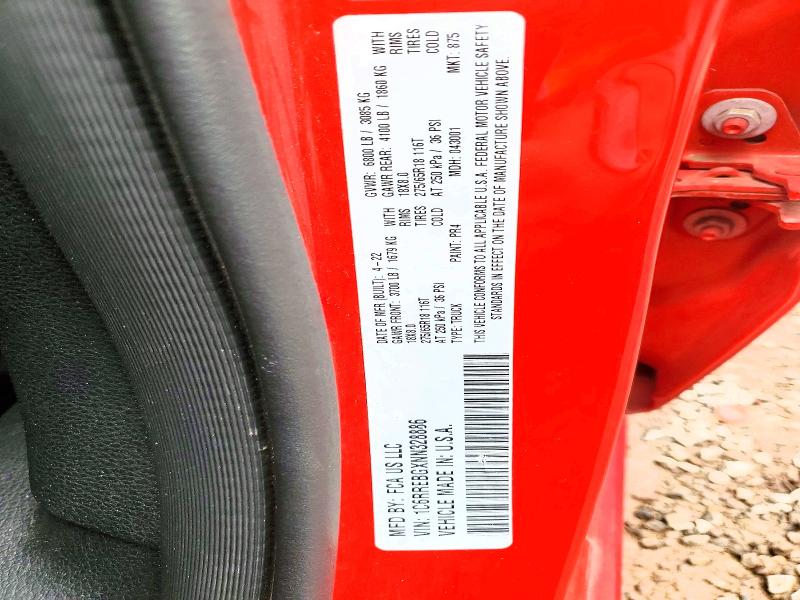 Продажа на аукционе авто 2022 Ram 1500, vin: 1C6RREBGXNN328886, номер лота: 50359126