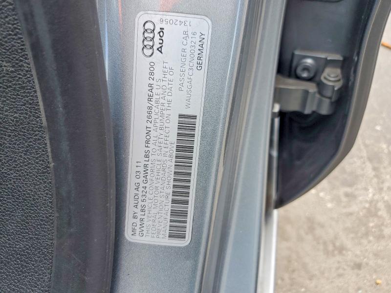 Продажа на аукционе авто 2012 Audi A7, vin: WAUSGAFC3CN003216, номер лота: 50787676