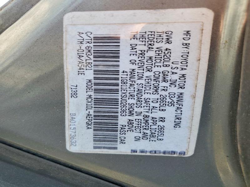 49824666 :رقم المزاد ، 4T1GB11EXSU026363 vin ، 1995 Toyota Avalon مزاد بيع