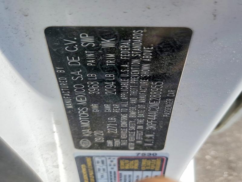50560046 :رقم المزاد ، 3KPF44AC2ME288955 vin ، 2021 Kia Forte مزاد بيع