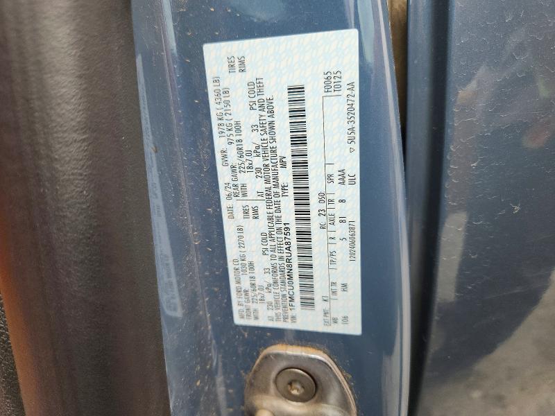 Aukcja sprzedaży 2024 Ford Escape, vin: 1FMCU0MN8RUA87591, numer aukcji: 51110416