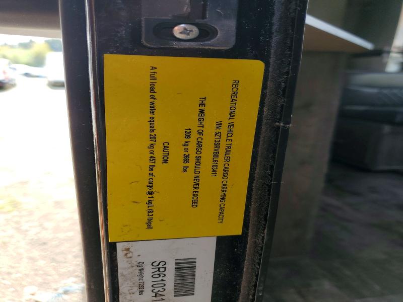 50282596 :رقم المزاد ، 5ZT3SRVB0L6103411 vin ، 2020 Kz-rv Sabre 150 مزاد بيع