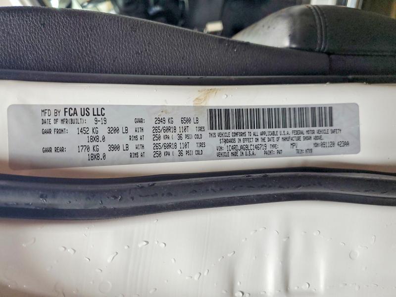 Продажа на аукционе авто 2020 Dodge Durango, vin: 1C4RDJAG9LC146719, номер лота: 50178726