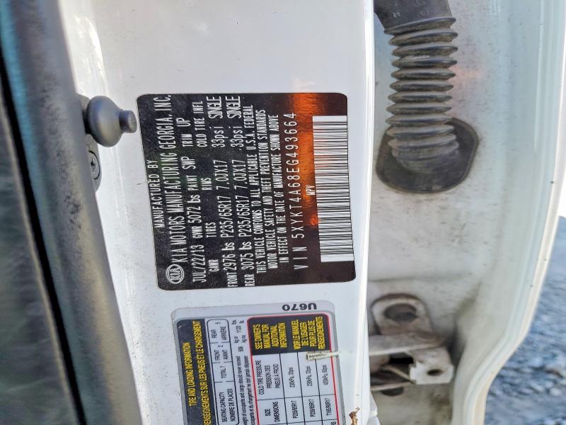 Aukcja sprzedaży 2014 Kia Sorento, vin: 5XYKT4A68EG493664, numer aukcji: 49297066