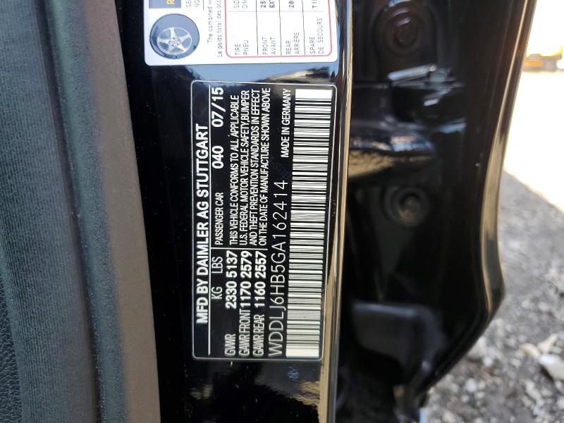 Aukcja sprzedaży 2016 Mercedes-benz Cls, vin: WDDLJ6HB5GA162414, numer aukcji: 50161086