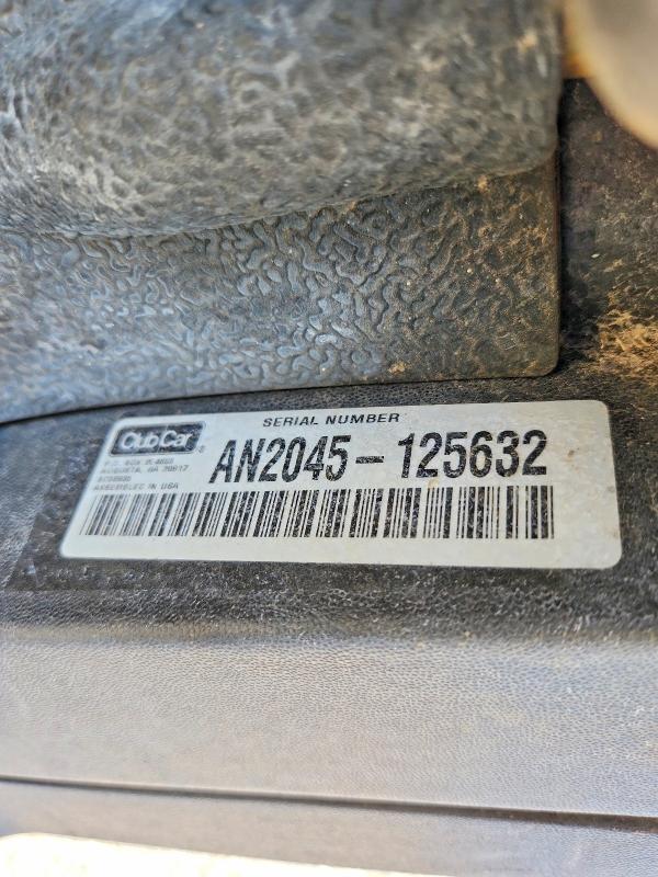 2020 Club Car Tempo Lithium მანქანა იყიდება აუქციონზე, vin: AN2045125632, აუქციონის ნომერი: 49658806