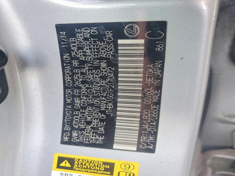 Aukcja sprzedaży 2015 Lexus Es 350, vin: JTHBK1GG1F2170472, numer aukcji: 48274126