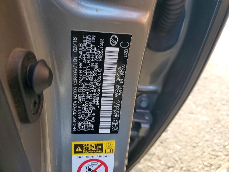 Aukcja sprzedaży 2018 Lexus Es, vin: JTHBW1GG6J2186132, numer aukcji: 51317066