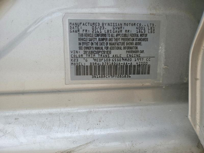 Продаж на аукціоні авто 2023 Nissan Sentra, vin: 3N1AB8CV9PY281836, номер лоту: 48742996