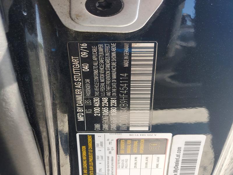 50072606 :رقم المزاد ، WDDWJ4KB9HF454114 vin ، 2017 Mercedes-benz C مزاد بيع