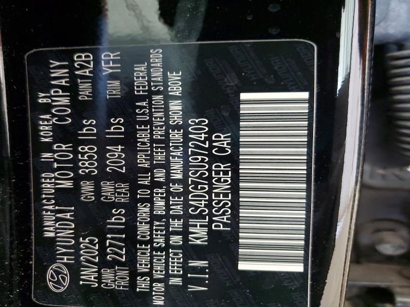 49551866 :رقم المزاد ، KMHLS4DG7SU972403 vin ، 2025 Hyundai Elantra مزاد بيع