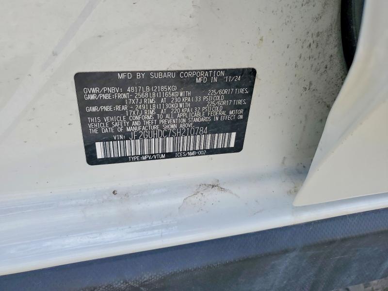 Продаж на аукціоні авто 2025 Subaru Crosstrek, vin: JF2GUHDC7SH210784, номер лоту: 49094076