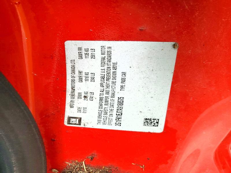Продаж на аукціоні авто 2010 Chevrolet Camaro, vin: 2G1FK1EJ7A9188575, номер лоту: 49795476
