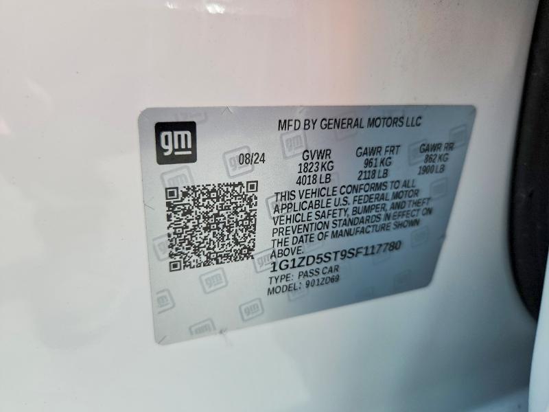 Продажа на аукционе авто 2025 Chevrolet Malibu, vin: 1G1ZD5ST9SF117780, номер лота: 51341096
