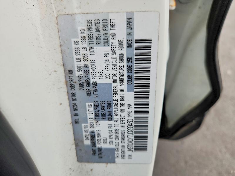 2018 Mazda Cx-9 მანქანა იყიდება აუქციონზე, vin: JM3TCACY7J0233460, აუქციონის ნომერი: 51610146