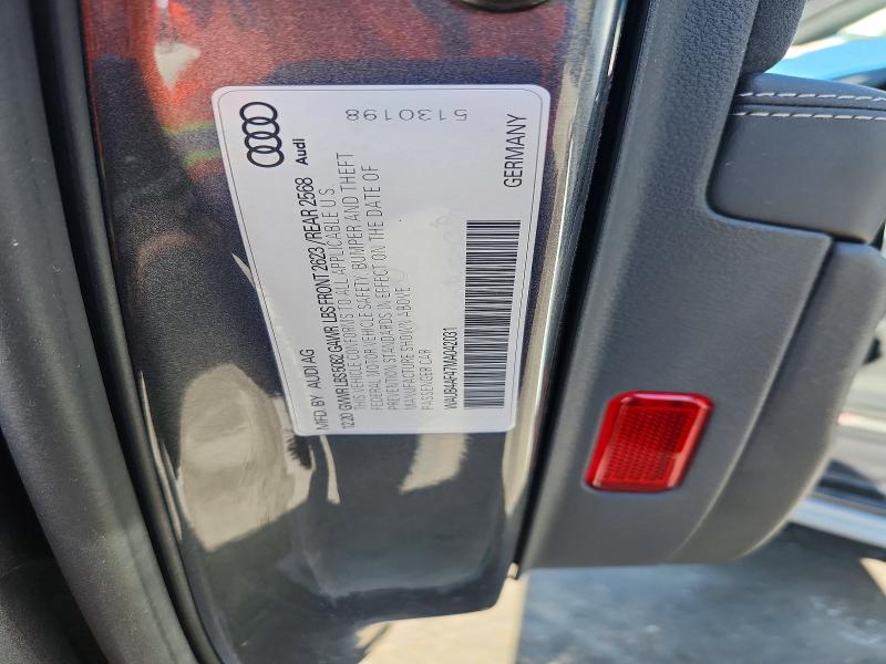 49597116 :رقم المزاد ، WAUB4AF47MA042031 vin ، 2021 Audi S4 مزاد بيع