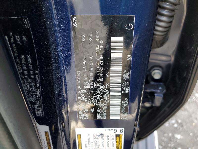 2025 Lexus Gx 550 მანქანა იყიდება აუქციონზე, vin: JTJTBCDX7S5051725, აუქციონის ნომერი: 49713186