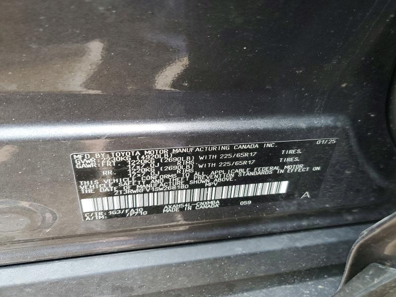 Продажа на аукционе авто 2025 Toyota Rav4 Hybrid, vin: 2T3RWRFV1SW268180, номер лота: 50297686
