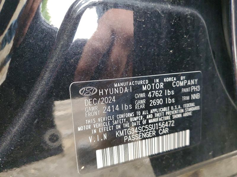 51380766 :رقم المزاد ، KMTG34SC5SU156472 vin ، 2025 Genesis G70 مزاد بيع
