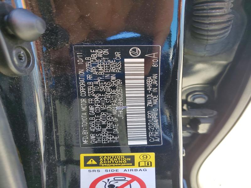 Aukcja sprzedaży 2012 Lexus Ct, vin: JTHKD5BH6C2057789, numer aukcji: 49600386