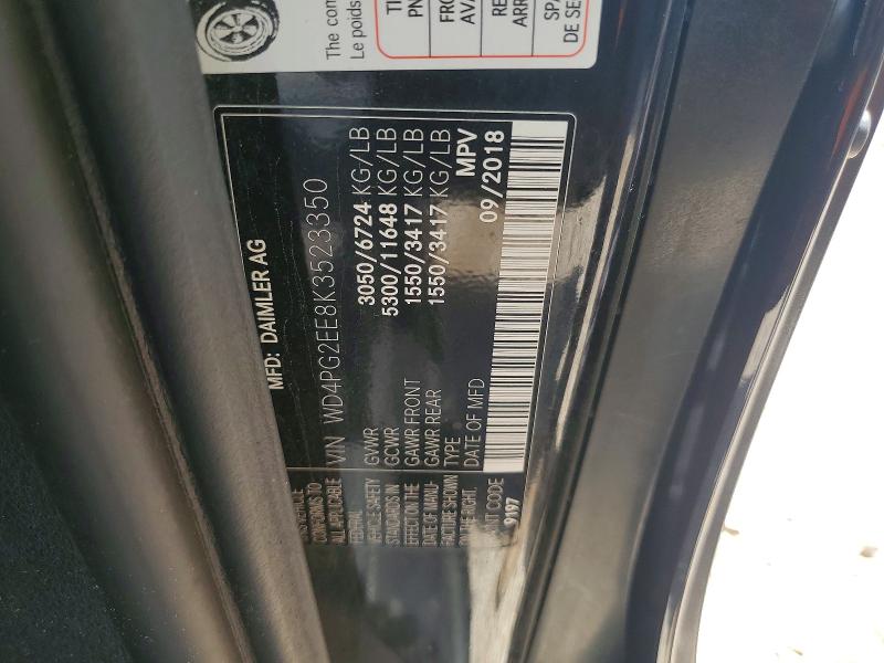 Продажа на аукционе авто 2019 Mercedes-benz Metris, vin: WD4PG2EE8K3523350, номер лота: 51074976