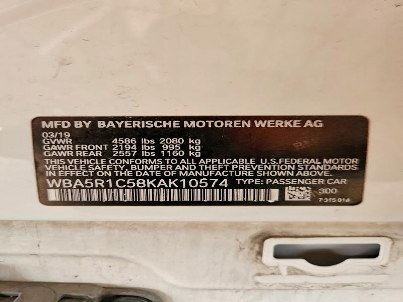 Продаж на аукціоні авто 2019 Bmw 330i, vin: WBA5R1C58KAK10574, номер лоту: 49302966