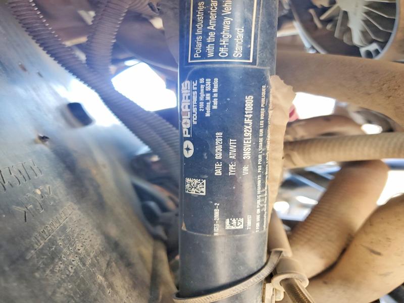 2018 Polaris Rzr მანქანა იყიდება აუქციონზე, vin: 3NSVEL92XJF410805, აუქციონის ნომერი: 50834606