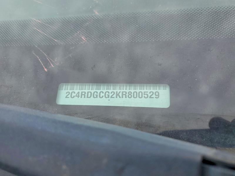 Aukcja sprzedaży 2019 Dodge Grand Caravan, vin: 2C4RDGCG2KR800529, numer aukcji: 48856156