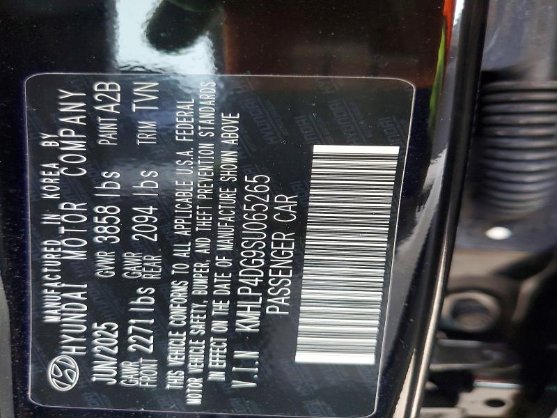 48193506 :رقم المزاد ، KMHLP4DG9SU065265 vin ، 2025 Hyundai Elantra مزاد بيع