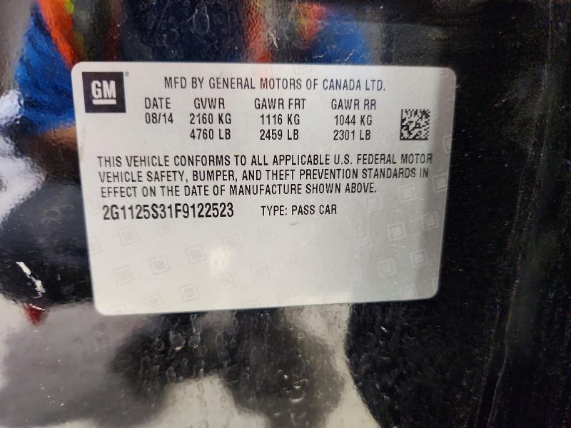 Продаж на аукціоні авто 2015 Chevrolet Impala, vin: 2G1125S31F9122523, номер лоту: 49443426