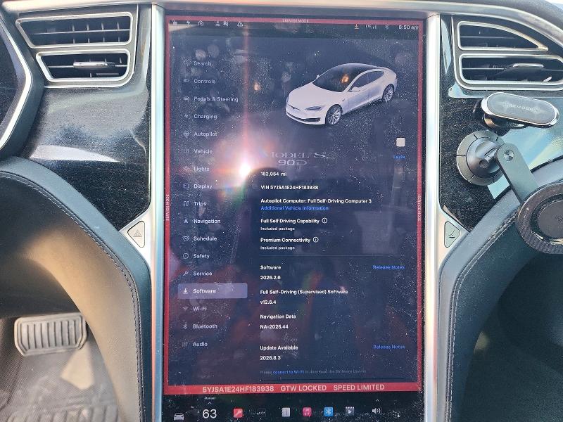 Aukcja sprzedaży 2017 Tesla Model S, vin: 5YJSA1E24HF183938, numer aukcji: 49811856