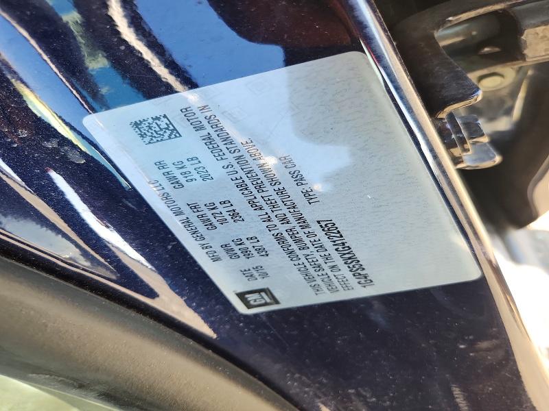 50468226 :رقم المزاد ، 1G4PS5SKXG4122657 vin ، 2016 Buick Verano مزاد بيع