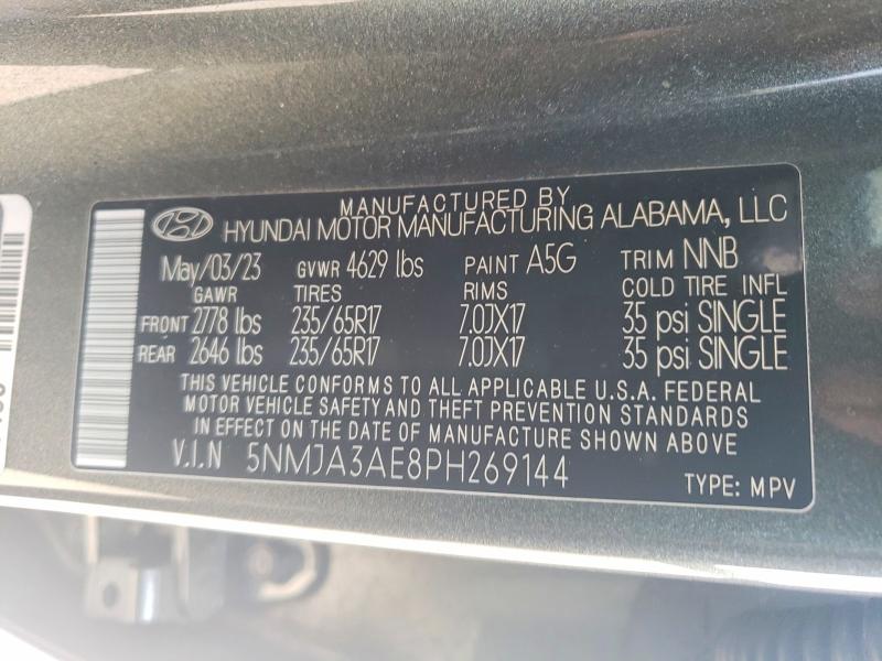 Продажа на аукционе авто 2023 Hyundai Tucson, vin: 5NMJA3AE8PH269144, номер лота: 49830196