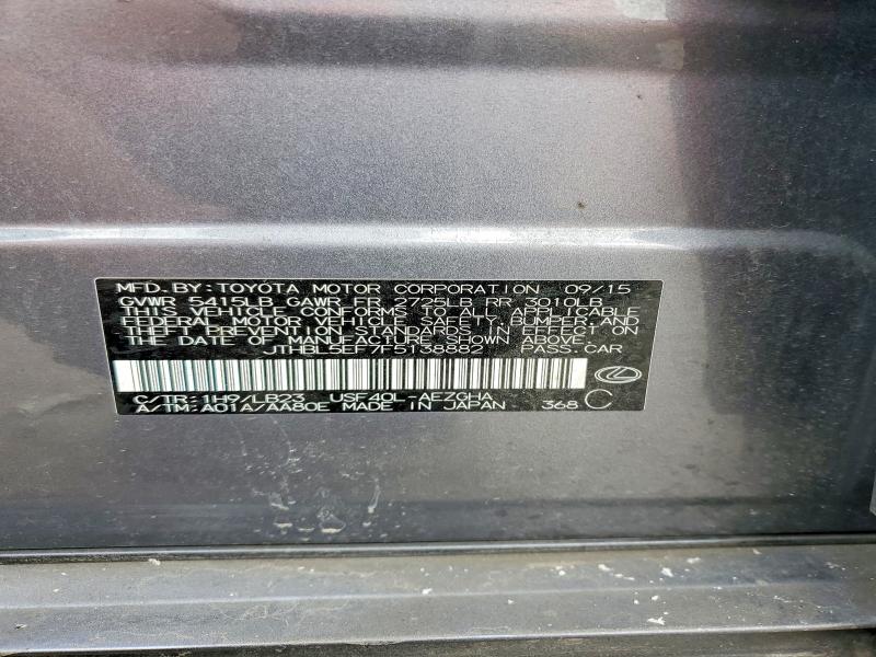 51087206 :رقم المزاد ، JTHBL5EF7F5138882 vin ، 2015 Lexus Ls مزاد بيع