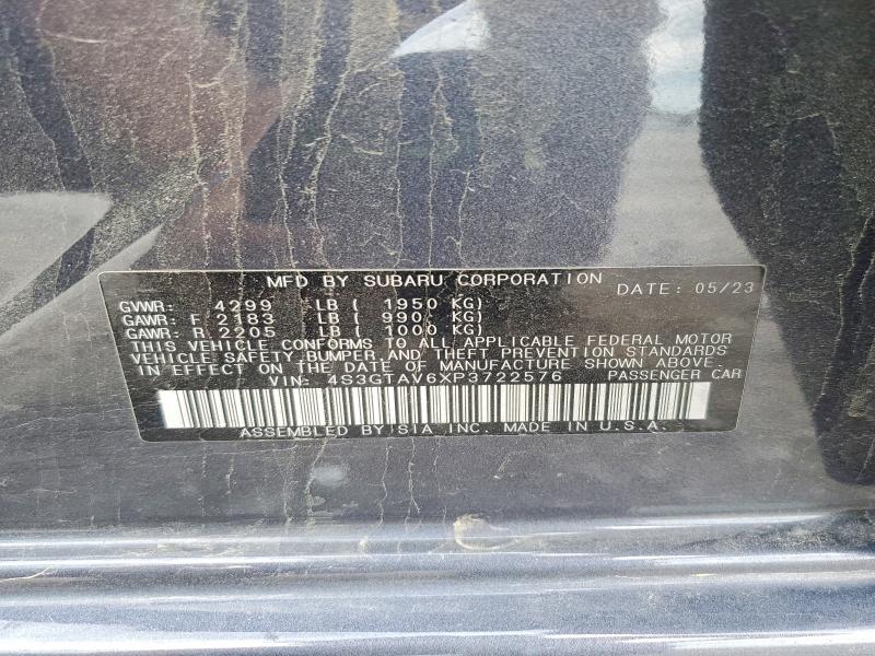 Продажа на аукционе авто 2023 Subaru Impreza, vin: 4S3GTAV6XP3722576, номер лота: 51780756