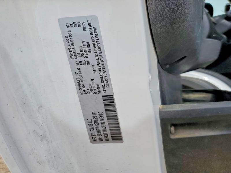 46208746 :رقم المزاد ، 3C6MRVHG2ME558121 vin ، 2021 Ram Promaster 3500 مزاد بيع