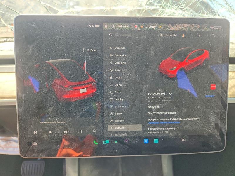 2021 Tesla Model Y მანქანა იყიდება აუქციონზე, vin: 5YJYGDEE1MF188500, აუქციონის ნომერი: 47944106