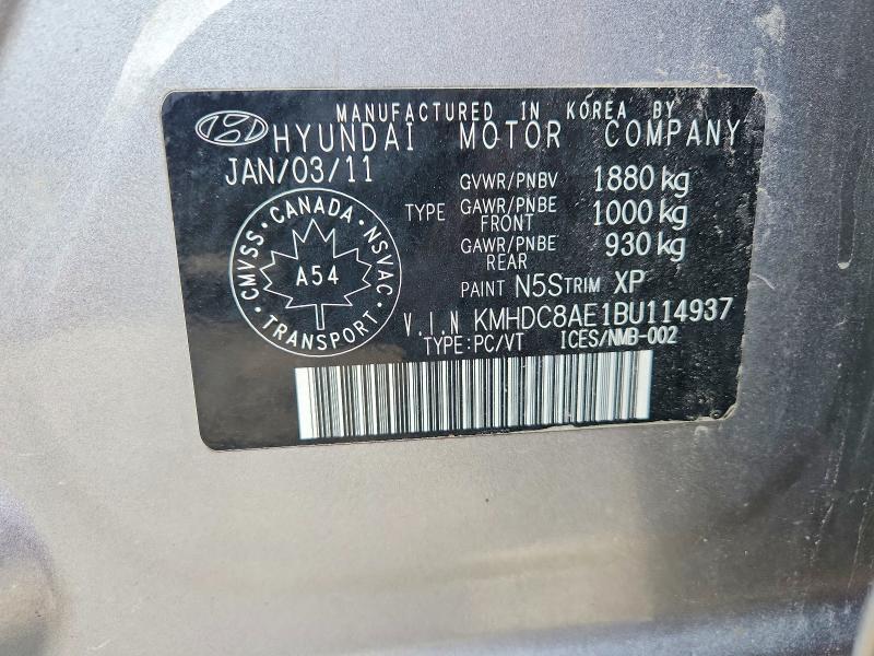Aukcja sprzedaży 2011 Hyundai Elantra Touring, vin: KMHDC8AE1BU114937, numer aukcji: 48632636