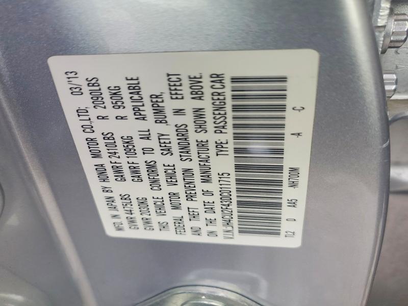 Продажа на аукционе авто 2013 Acura Tsx, vin: JH4CU2F43DC011715, номер лота: 48566986
